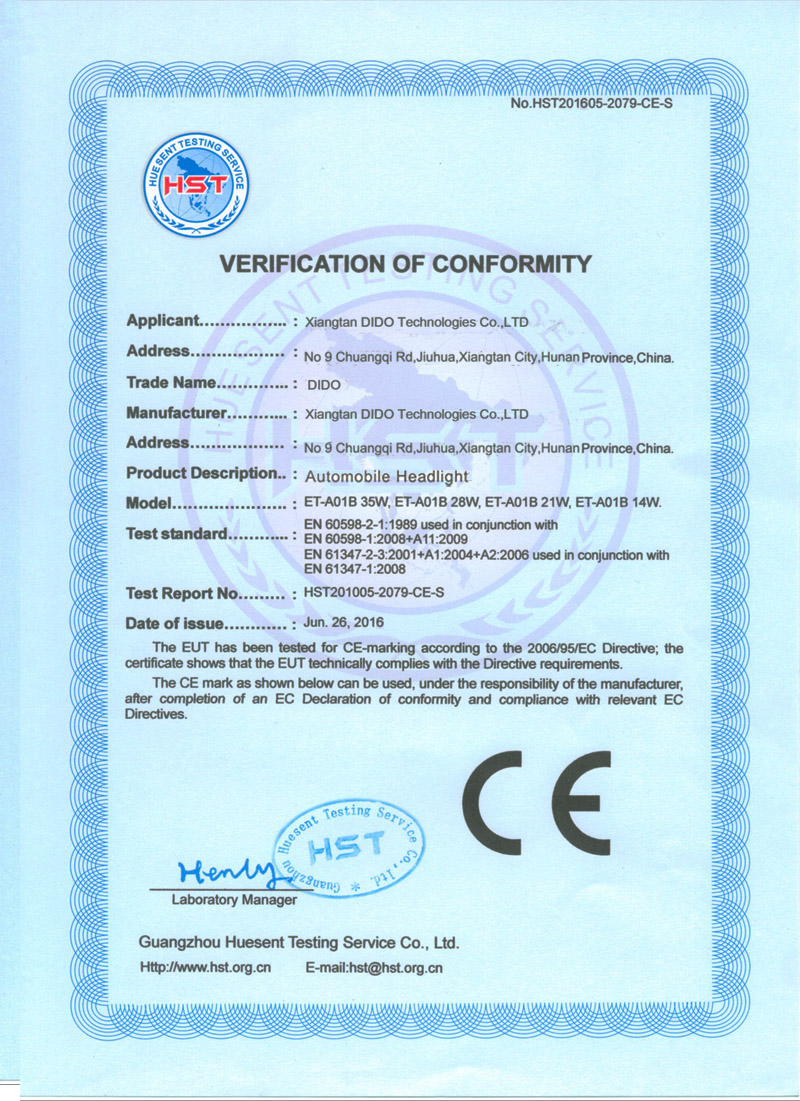 CE certification