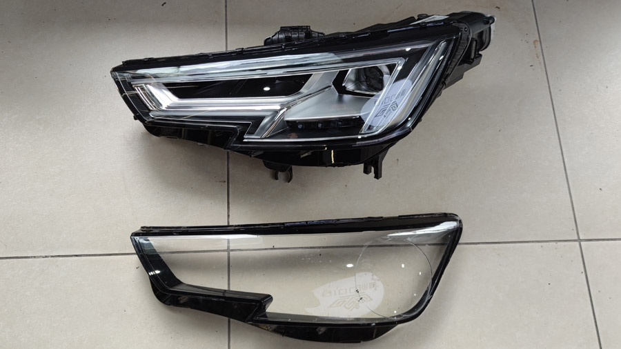 audi A4 restored headlamp image